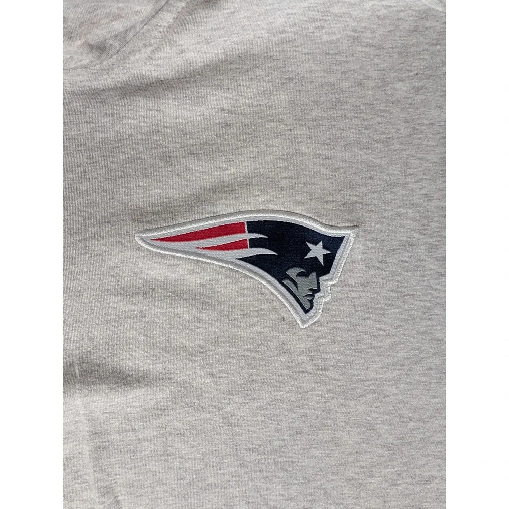 NFL Ultra Game New England Patriots Quarter Zip Pullover Heather Gray Mens‎ S